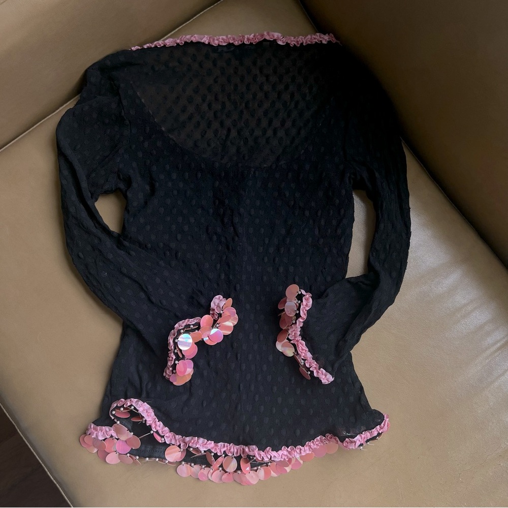Rare Vintage Betsey Johnson Top 1990s 90s y2k 00s xsmall xs petite - Picture 2 of 7